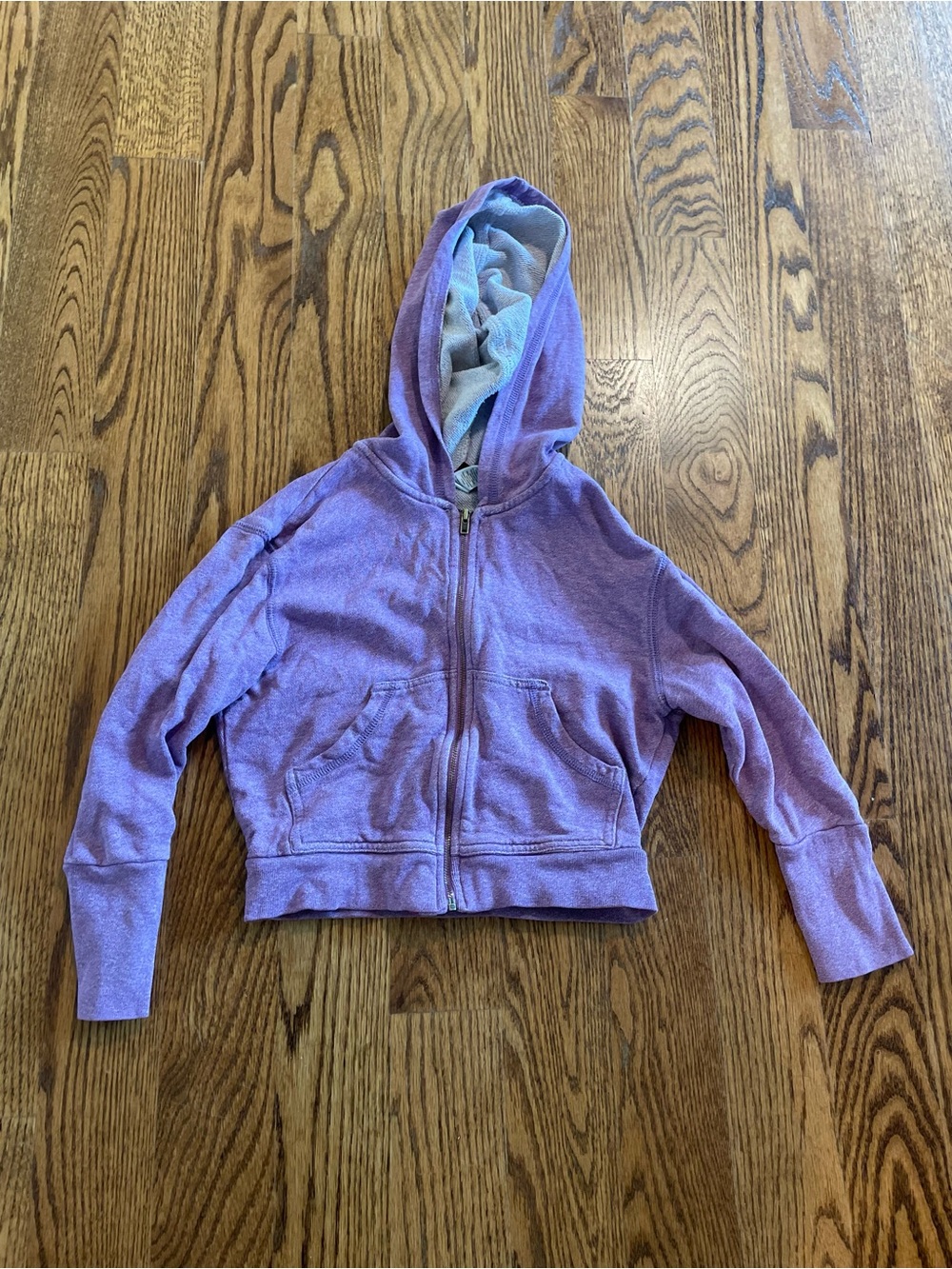Tea Collection purple zip-up hoodie, size 7